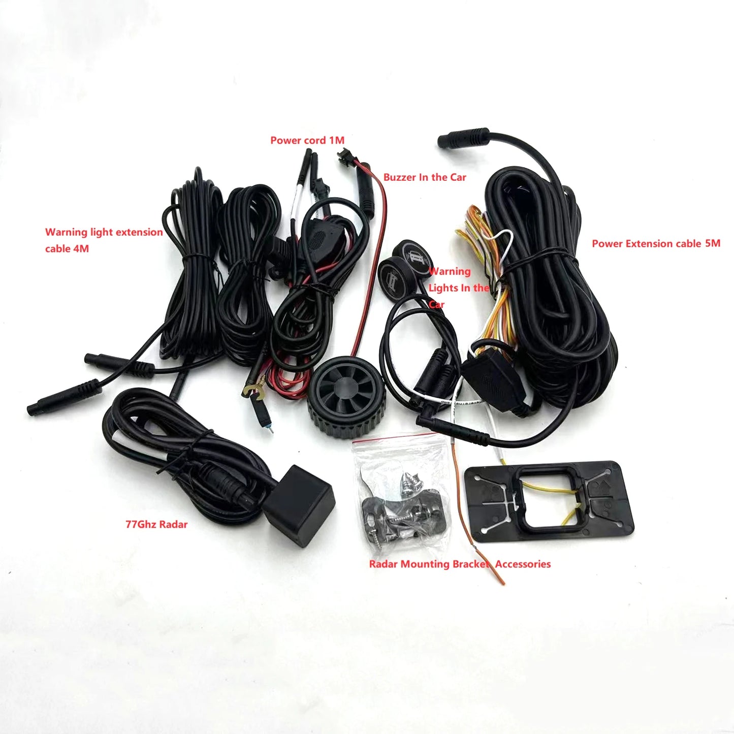 50M 77Ghz Millimeter Wave Radar Blind Spot Detection System Driving Safety Lane Change Assist Blind Spot Monitoring Assistant