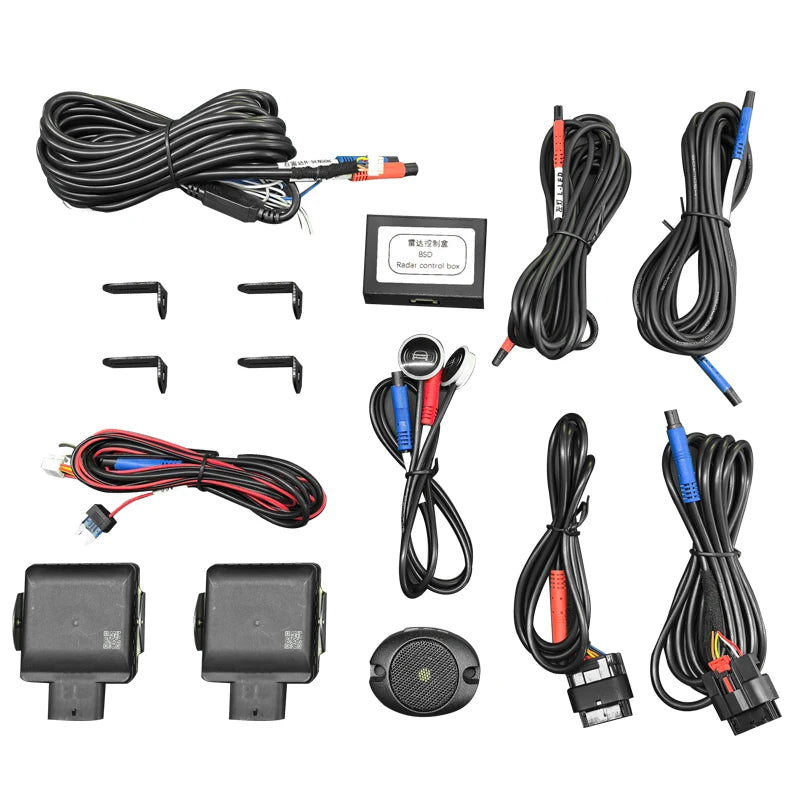 Bsm universal automotive blind spot sensor 79GHz bsd radar car dead zone Dual color light warning blind spot warning system