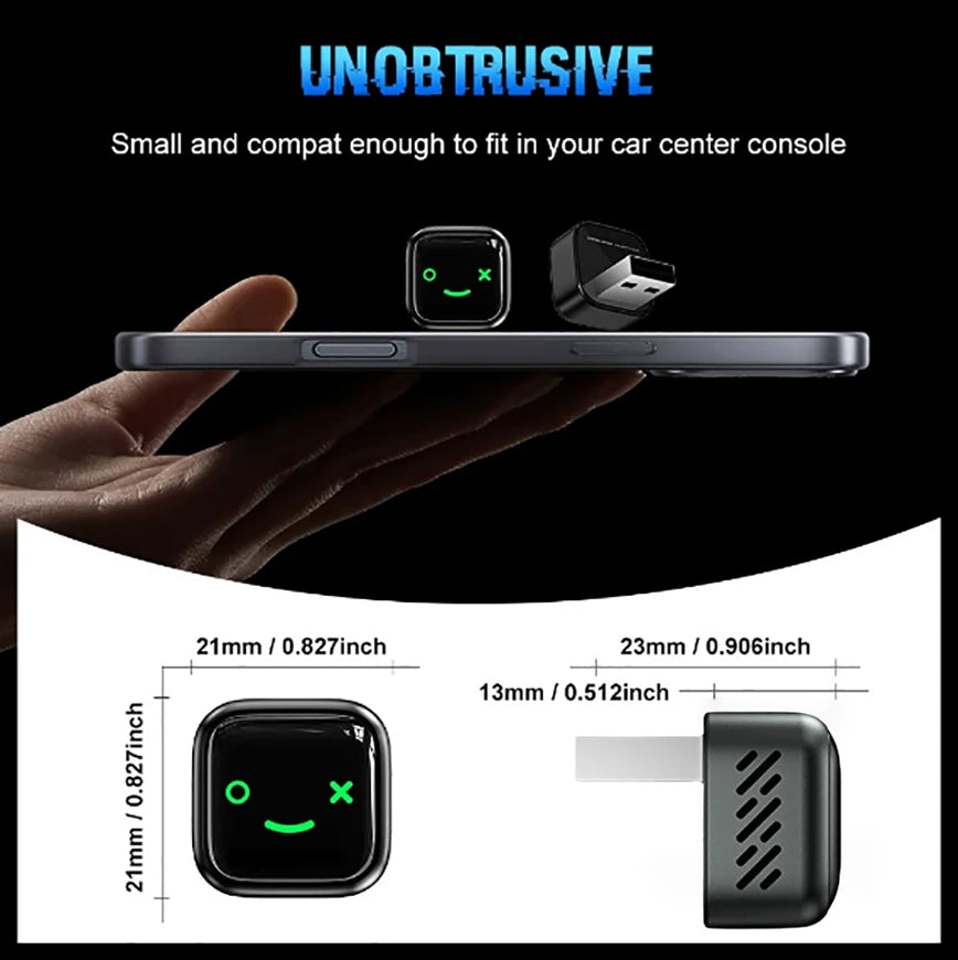 2 in1 Wired to Wireless CarPlay Android Auto Adapter for OEM Car Stereo With USB Dongle Smart Mini Box Plug and Play Bluetooth