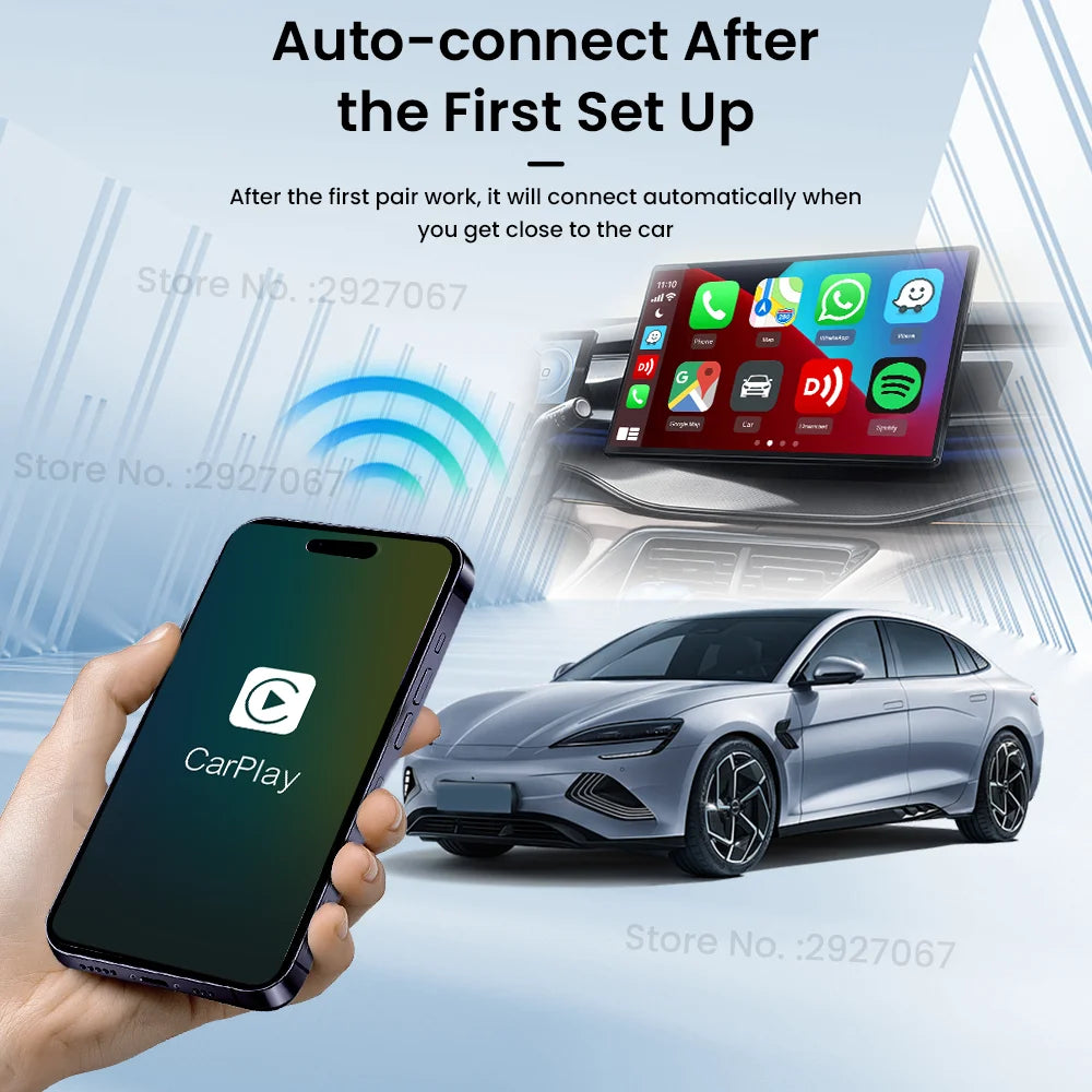 CarlinKit MINI 5 Wireless CarPlay Adapter Smart CarPlay Box USB Dongle for OEM Car Plug and Play WiFi Bluetooth Auto Connection