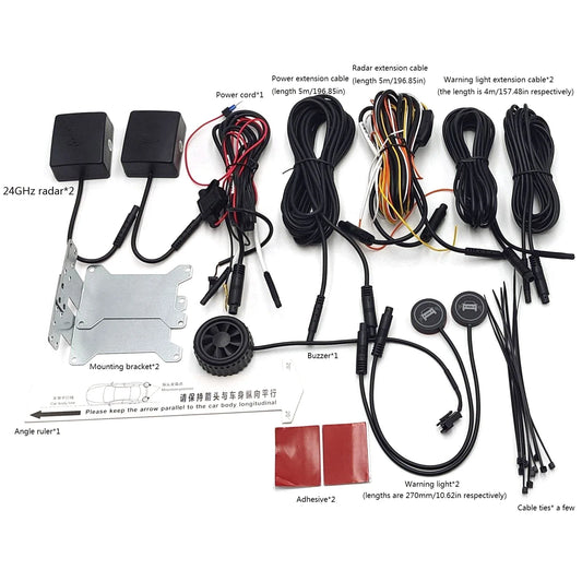 24Ghz Millimeter Wave Radar BSD Blind Spot Detection System Safety Driving Monitoring Assistant 20M Change Lane Safer