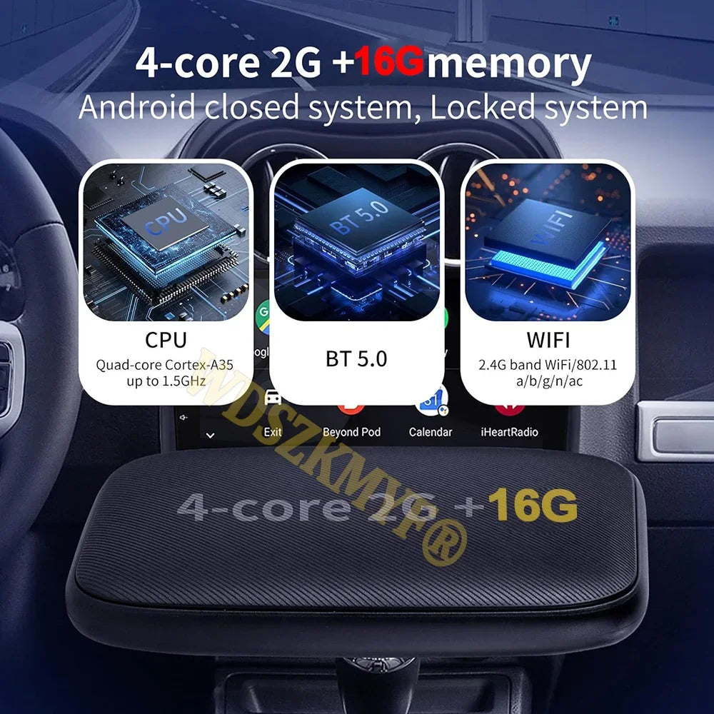 5 in 1 Carplay Ai Box Android Auto Wireless Carplay Adapter Carplay Car Multimedia Player Auto Connect For YouTube Netflix