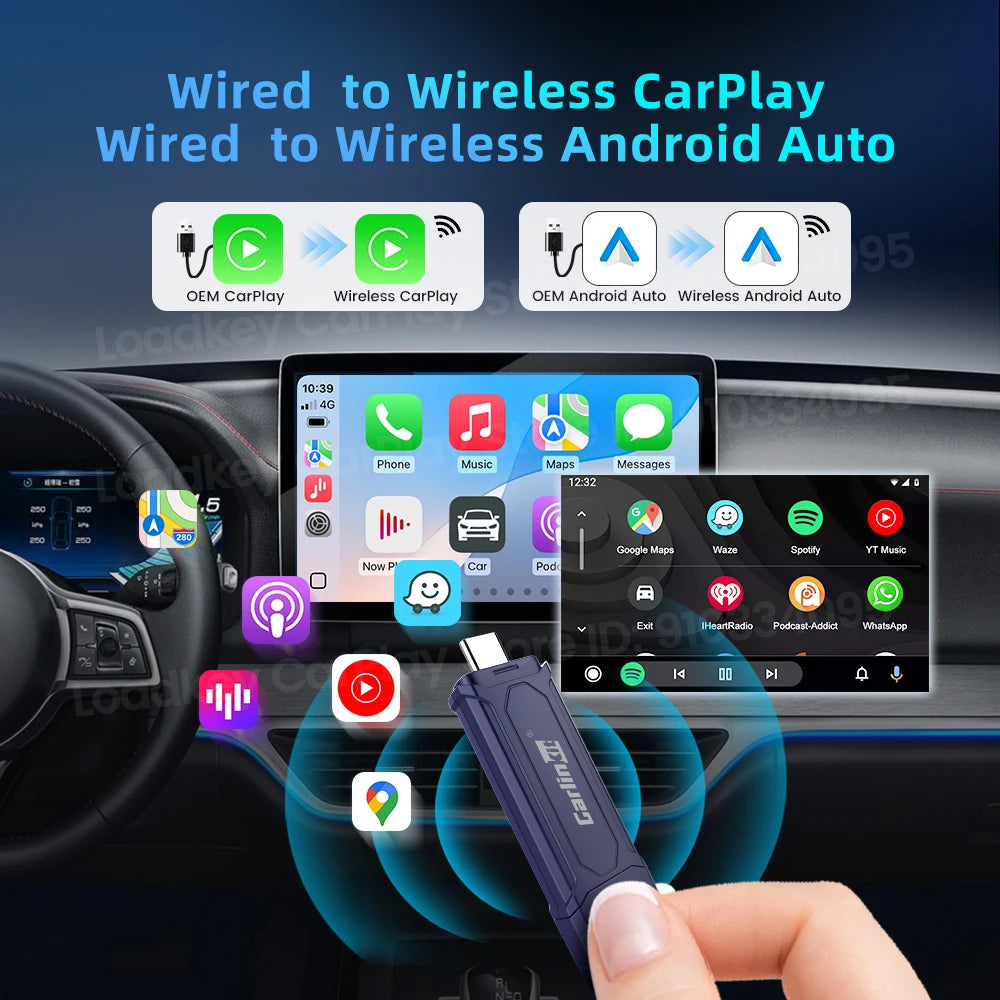 CarlinKit MINI SE Pro Wireless Adapter Smart Wireless CarPlay Android Auto USB Dongle WiFi Bluetooth Auto Connection OTA Upgrade