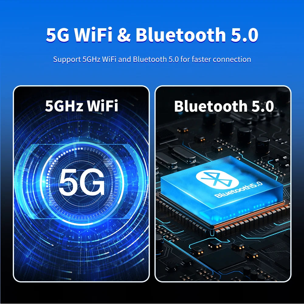 2025 New Wireless CarPlay & Android Auto Adapter – Ultra-Compact | 5GHz WiFi & Bluetooth 5.0 | Voice Control | For Factory-Wired