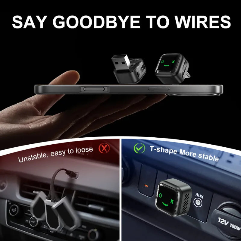 2 in1 Wired to Wireless CarPlay Android Auto Adapter for OEM Car Stereo With USB Dongle Smart Mini Box Plug and Play Bluetooth