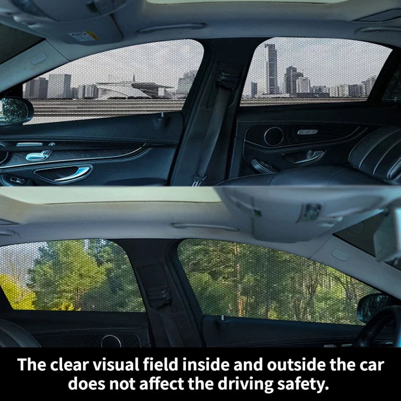 2/4pc NEW Mesh Sun Visor Protection Window Films Car Sun Shade Styling Accessories  Auto UV Protect Curtain Side Window Sunshade