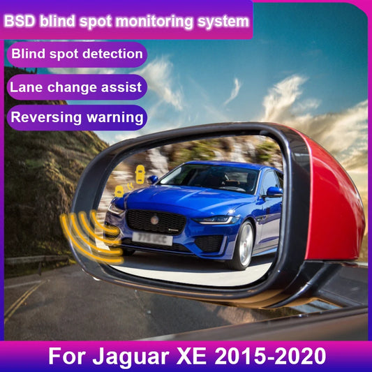 Car Blind Spot Monitoring For Jaguar XE 2015 to 2020 BSD BSM Radar Detection System Microwave Sensor Assistant Driving Security