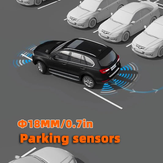 18MM Ultrasonic Reverse Parking Sensor  Backup Radar System Parktronic Probe,Color Options (Black/Red/Blue/Grey/Silver/Gold)