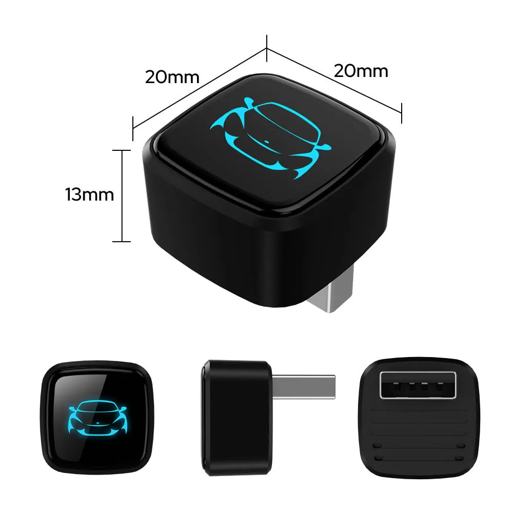 Skilldrive 2026 Wireless CarPlay Android Auto Ultra Mini Adapter AI Smart Box Intelligent System USB C for Wired CarPlay Car