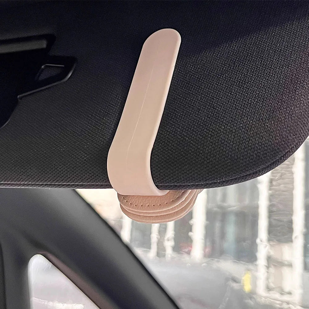 For BYD Dolphin Smart Driving Edition 2025 Car Sunshade Glasses Clip Car Modification Supplies Cartoon Leather Glasses Clip