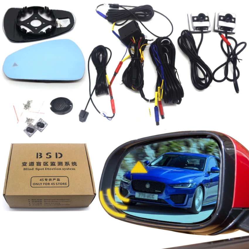 Car Blind Spot Monitoring For Jaguar XE 2015 to 2020 BSD BSM Radar Detection System Microwave Sensor Assistant Driving Security