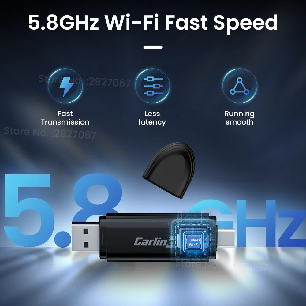 CarlinKit MINI 5 Wireless CarPlay Adapter Smart CarPlay Box USB Dongle for OEM Car Plug and Play WiFi Bluetooth Auto Connection