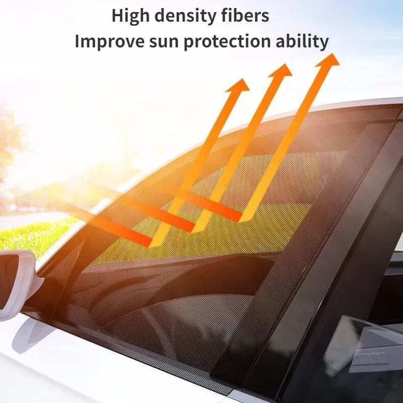 2/4pc NEW Mesh Sun Visor Protection Window Films Car Sun Shade Styling Accessories  Auto UV Protect Curtain Side Window Sunshade